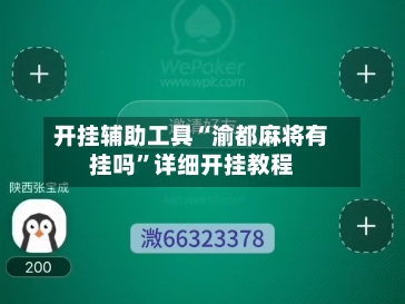 开挂辅助工具“渝都麻将有挂吗”详细开挂教程-第2张图片