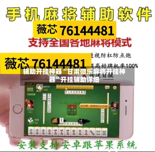 辅助开挂神器“甘肃微乐麻将开挂神器”开挂辅助详细-第2张图片