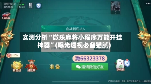 实测分析“微乐麻将小程序万能开挂神器”(曝光透视必备猫腻)-第3张图片