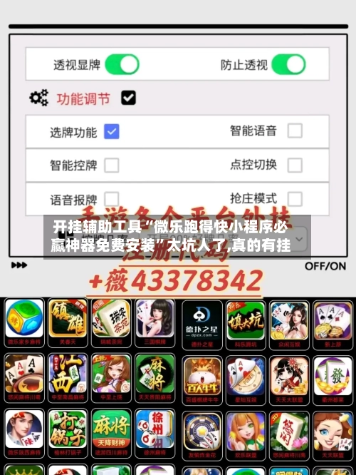 开挂辅助工具“微乐跑得快小程序必赢神器免费安装”太坑人了,真的有挂-第2张图片