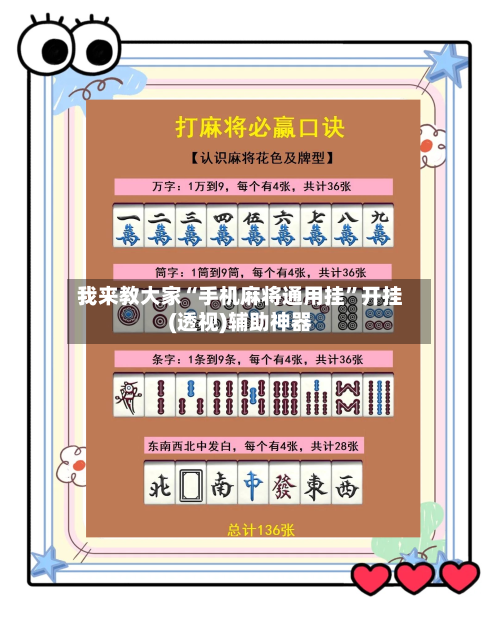 我来教大家“手机麻将通用挂”开挂(透视)辅助神器