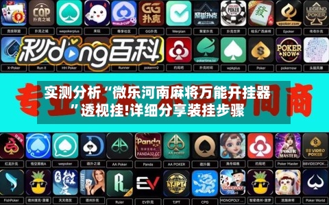 实测分析“微乐河南麻将万能开挂器	”透视挂!详细分享装挂步骤-第2张图片