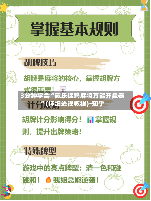 3分钟学会“微乐捉鸡麻将万能开挂器”(详细透视教程)-知乎-第2张图片