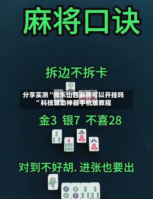 分享实测“微乐山西麻将可以开挂吗”科技辅助神器手机版教程-第2张图片