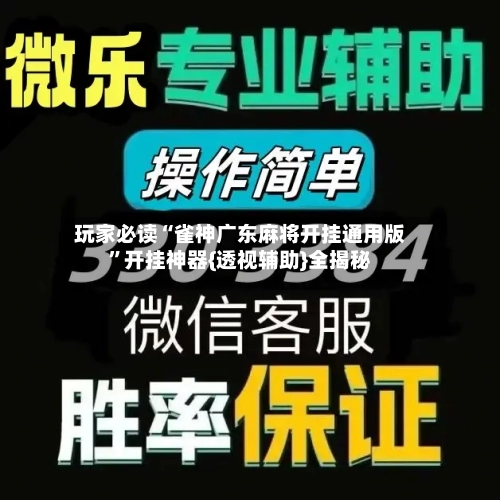 玩家必读“雀神广东麻将开挂通用版	”开挂神器{透视辅助}全揭秘-第2张图片