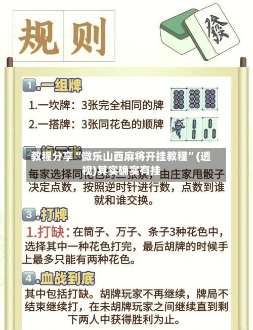 教程分享“微乐山西麻将开挂教程”(透视)其实确实有挂-第2张图片