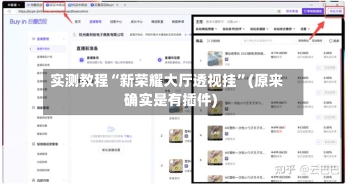 实测教程“新荣耀大厅透视挂	”(原来确实是有插件)-第2张图片