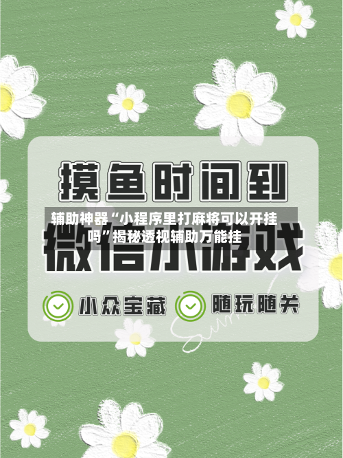 辅助神器“小程序里打麻将可以开挂吗”揭秘透视辅助万能挂-第2张图片