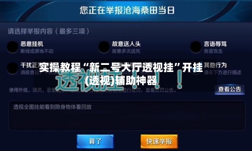 实操教程“新二号大厅透视挂”开挂(透视)辅助神器-第2张图片