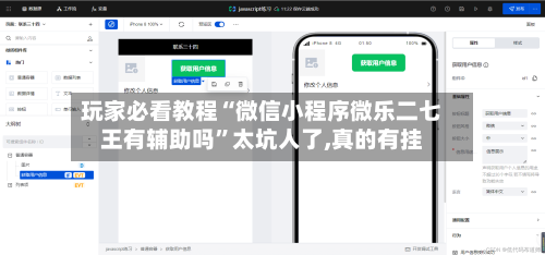 玩家必看教程“微信小程序微乐二七王有辅助吗	”太坑人了,真的有挂-第2张图片