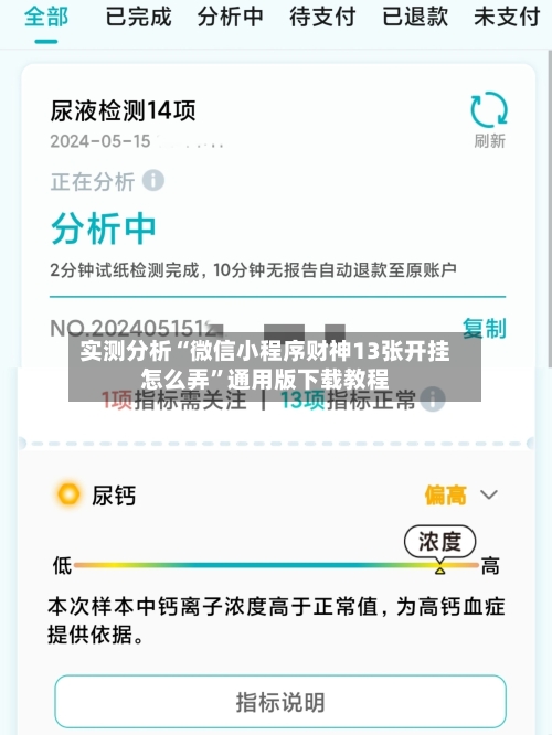 实测分析“微信小程序财神13张开挂怎么弄	”通用版下载教程-第2张图片