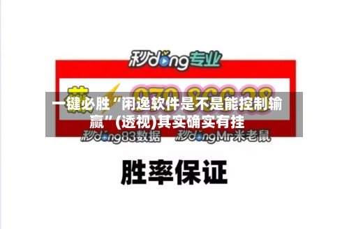 一键必胜“闲逸软件是不是能控制输赢”(透视)其实确实有挂-第3张图片