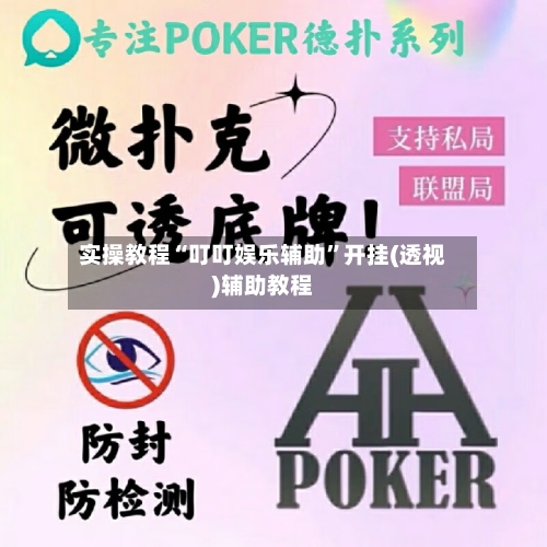 实操教程“叮叮娱乐辅助”开挂(透视)辅助教程