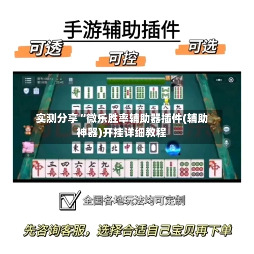 实测分享“微乐胜率辅助器插件(辅助神器)开挂详细教程-第3张图片