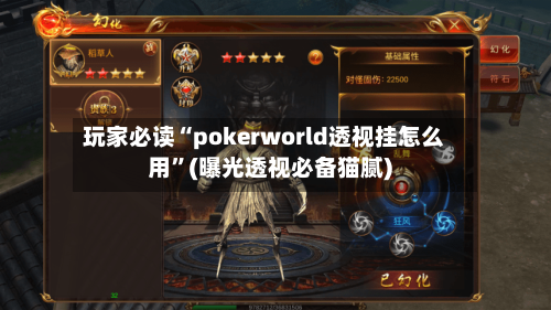 玩家必读“pokerworld透视挂怎么用	”(曝光透视必备猫腻)-第2张图片