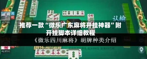 推荐一款“微乐广东麻将开挂神器	”附开挂脚本详细教程-第3张图片