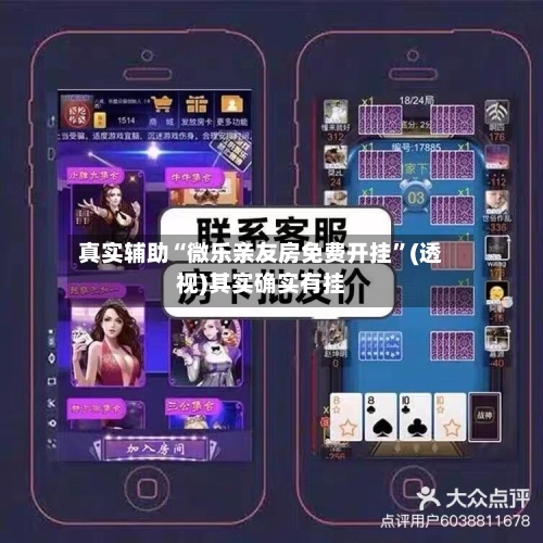 真实辅助“微乐亲友房免费开挂”(透视)其实确实有挂-第2张图片