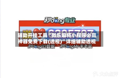 辅助开挂工具“微乐麻将小程序必赢神器免费下载(透视)	”详细辅助透视-第2张图片