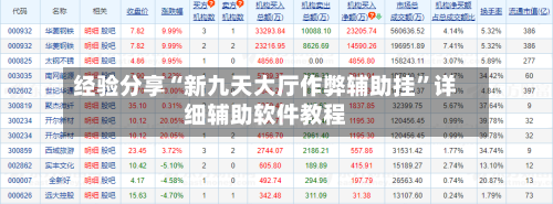 经验分享“新九天大厅作弊辅助挂”详细辅助软件教程-第3张图片