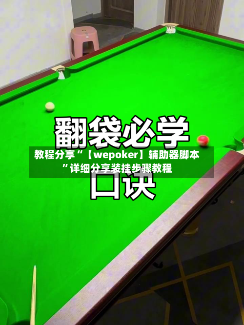教程分享“【wepoker】辅助器脚本”详细分享装挂步骤教程
