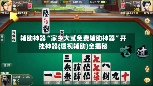 辅助神器“家乡大贰免费辅助神器”开挂神器{透视辅助}全揭秘-第3张图片