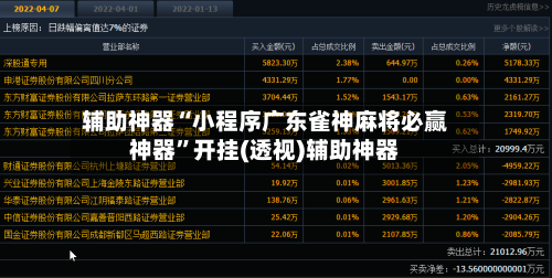 辅助神器“小程序广东雀神麻将必赢神器”开挂(透视)辅助神器
