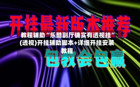 教程辅助“乐酷副厅确实有透视挂”(透视)开挂辅助脚本+详细开挂安装教程
