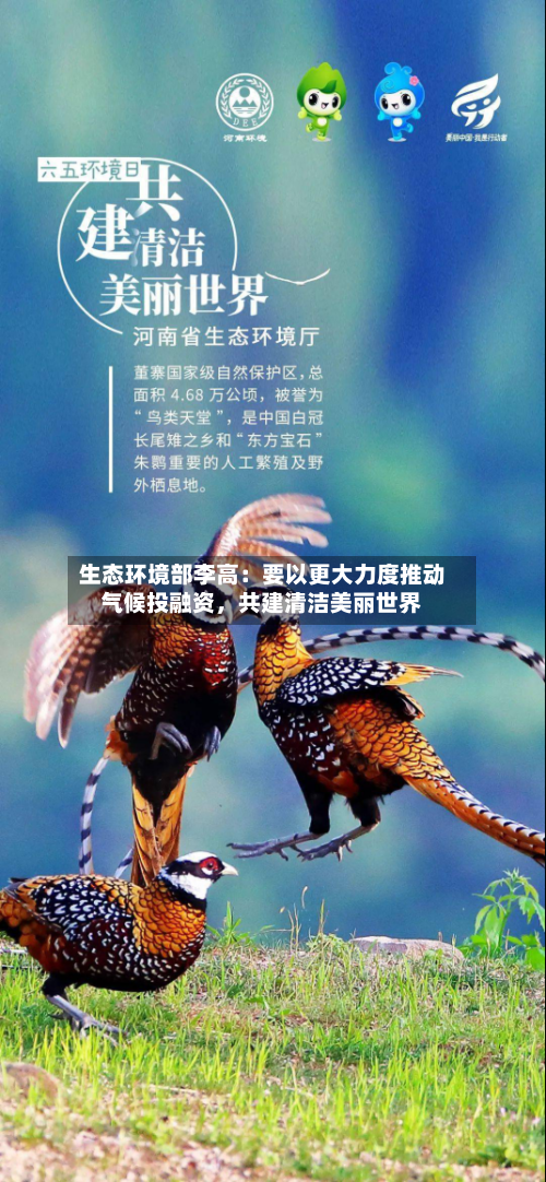 生态环境部李高：要以更大力度推动气候投融资，共建清洁美丽世界-第3张图片