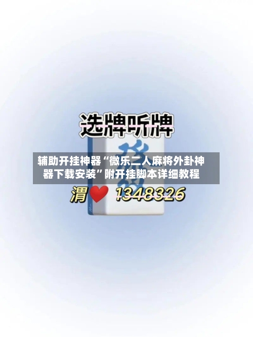 辅助开挂神器“微乐二人麻将外卦神器下载安装”附开挂脚本详细教程-第2张图片