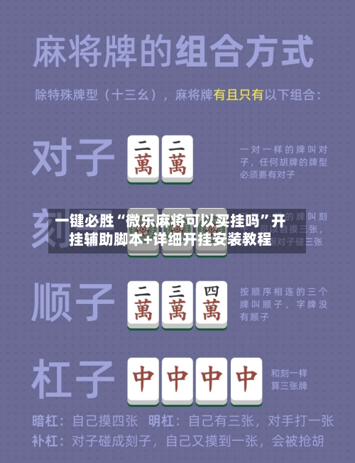 一键必胜“微乐麻将可以买挂吗	”开挂辅助脚本+详细开挂安装教程-第2张图片