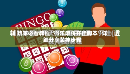 玩家必看教程“微乐麻将开挂脚本”详细分享装挂步骤-第3张图片