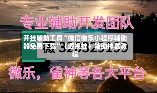 开挂辅助工具“微信微乐小程序辅助器免费下载	”（透视挂）辅助神器教程-第2张图片