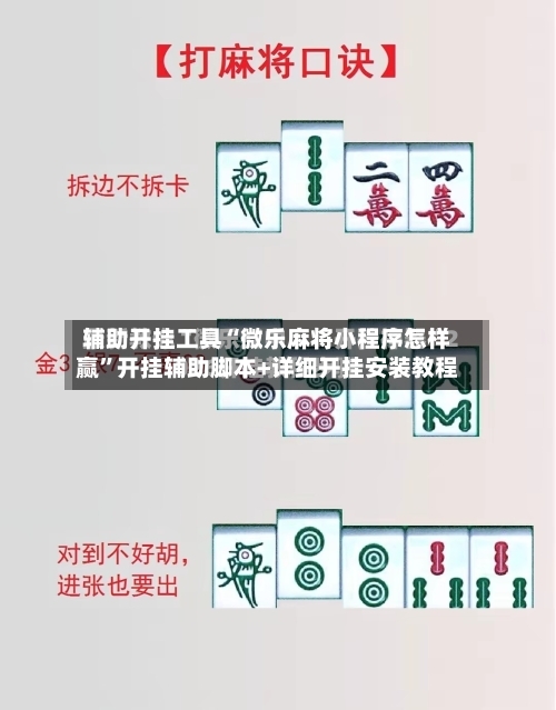 辅助开挂工具“微乐麻将小程序怎样赢”开挂辅助脚本+详细开挂安装教程-第3张图片