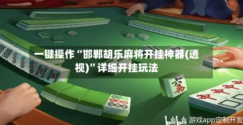 一键操作“邯郸胡乐麻将开挂神器(透视)”详细开挂玩法-第3张图片