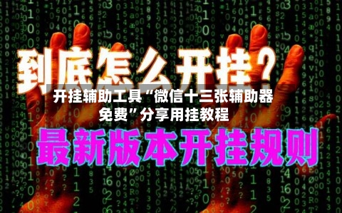 开挂辅助工具“微信十三张辅助器免费	”分享用挂教程-第2张图片