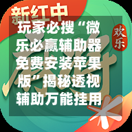 玩家必搜“微乐必赢辅助器免费安装苹果版”揭秘透视辅助万能挂用法-第2张图片
