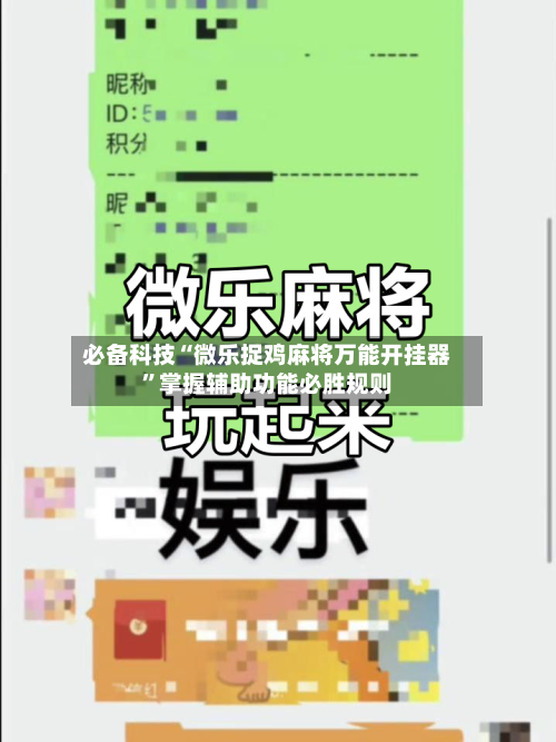 必备科技“微乐捉鸡麻将万能开挂器”掌握辅助功能必胜规则-第3张图片