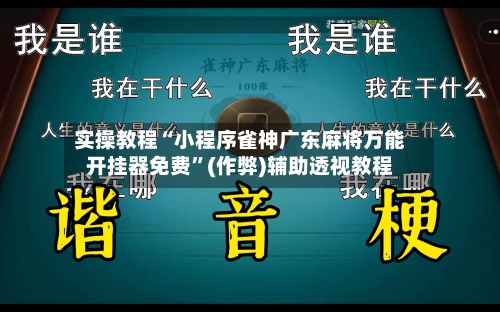 实操教程“小程序雀神广东麻将万能开挂器免费”(作弊)辅助透视教程-第2张图片