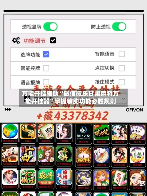 万能开挂辅助“微信微乐甘肃麻将万能开挂器”掌握辅助功能必胜规则