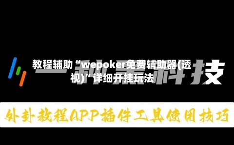 教程辅助“wepoker免费辅助器(透视)”详细开挂玩法-第2张图片