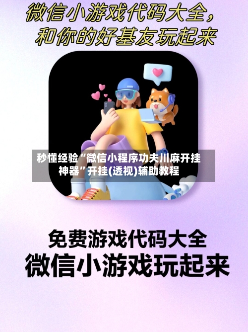 秒懂经验“微信小程序功夫川麻开挂神器	”开挂(透视)辅助教程-第3张图片