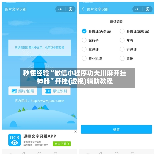 秒懂经验“微信小程序功夫川麻开挂神器”开挂(透视)辅助教程-第2张图片