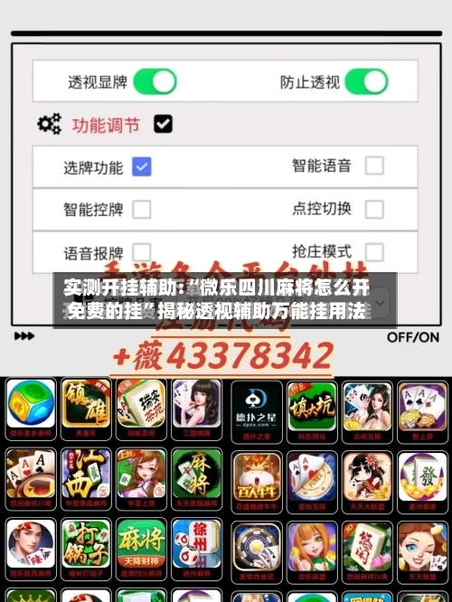 实测开挂辅助:“微乐四川麻将怎么开免费的挂”揭秘透视辅助万能挂用法-第2张图片