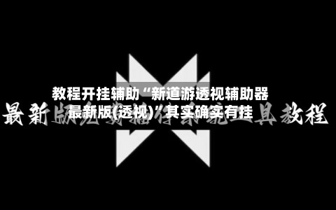 教程开挂辅助“新道游透视辅助器最新版(透视)”其实确实有挂