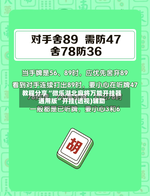 教程分享“微乐湖北麻将万能开挂器通用版	”开挂(透视)辅助-第2张图片