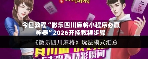 今日教程“微乐四川麻将小程序必赢神器	”2026开挂教程步骤-第3张图片