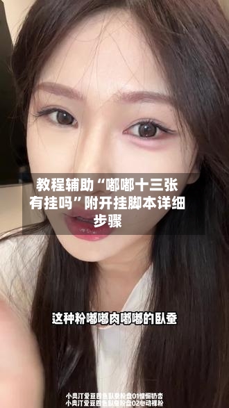 教程辅助“嘟嘟十三张有挂吗”附开挂脚本详细步骤-第2张图片