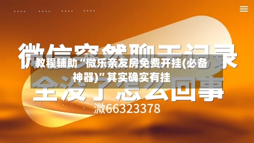 教程辅助“微乐亲友房免费开挂(必备神器)	”其实确实有挂-第2张图片