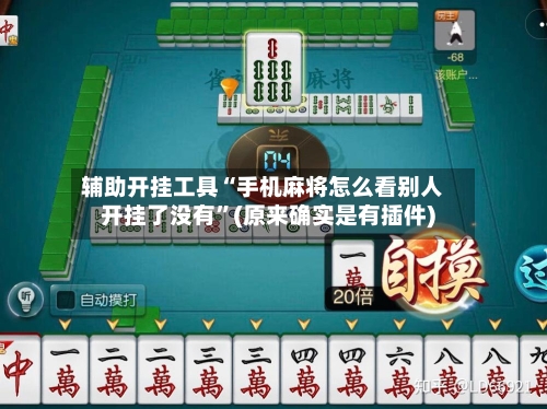 辅助开挂工具“手机麻将怎么看别人开挂了没有”(原来确实是有插件)