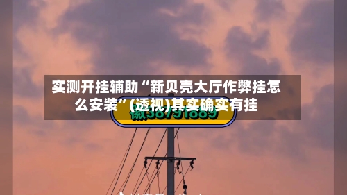实测开挂辅助“新贝壳大厅作弊挂怎么安装”(透视)其实确实有挂-第2张图片
